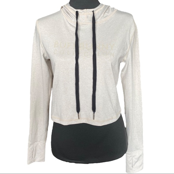 BuffBunny Cream Cropped Hoodie Women’s Large